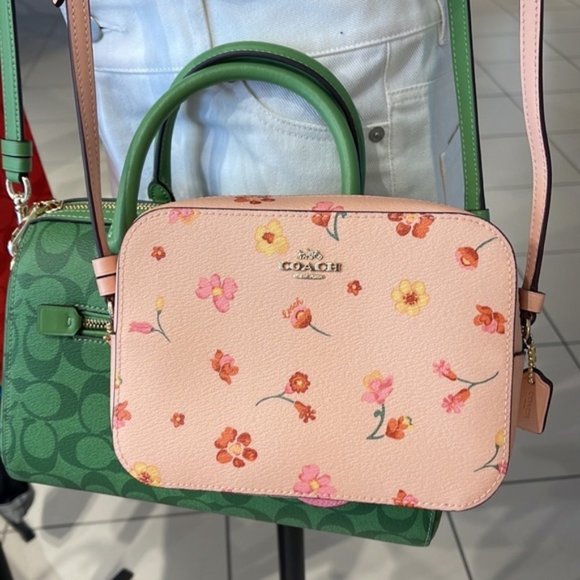 Coach c8699 Mini Camera Bag With Mystical Floral Print c8699 Faded Blush Multi - Picture 3 of 16